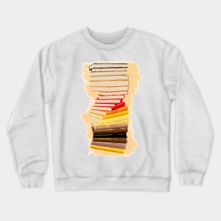 Warm Book Stack Crewneck Sweatshirt